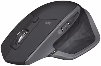 Logitech MX Master 2S Bluetooth Edition Wireless Mouse, Multi-Surface, Hyper-Fast Scrolling, Ergonomic, Rechargeable, Connects Up to 3 Mac/PC Computers - Graphite