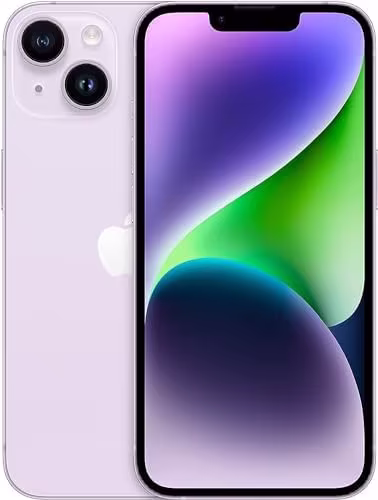 Apple iPhone 14, 128GB, Purple - Unlocked (Amazon Renewed) (Brand New)