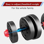 Adjustable-Dumbbells-Sets,Free Weights-Dumbbells Set of 2 Convertible To Barbell A Pair of Lightweight for Home Gym,Women and Men Equipment