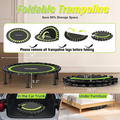 Foldable Mini Trampoline, 40