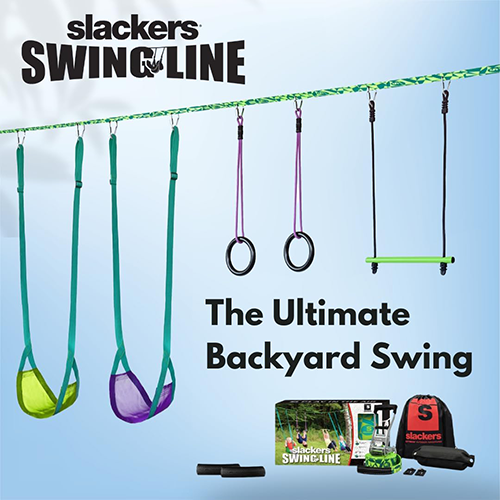 Slackers Swing Line - Turn Healthy Trees Into The Perfect Backyard Swingset - slackers Tree Swing Line Kit - Great Tree Swing Addition to Any Yard - Recommended for Ages 3+