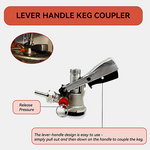 Bacoeng Double Faucet Tower Beer Kegerator Conversion Kit with Dual Gauge Regulator, No Tank Stainless Steel Keg Tower