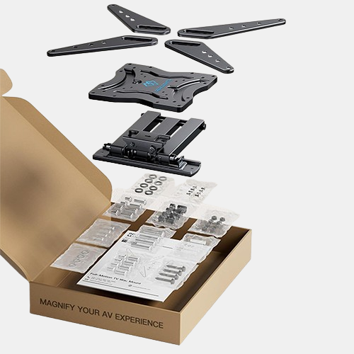 Perlesmith Full Motion TV Wall Mount for 26-60 Inch TVs, TV Mount with Articulating Arms Swivels Tilt Extension - Wall Mount TV Brackets VESA 400x400 Fits LED LCD OLED 4K TVs Up to 77 lbs