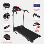 Portable Foldable Treadmill with Incline for Running and Walking, Treadmill with LCD Monitor, Fitness Exercise Machine for Home & Office, 220 lbs Weight Capacity