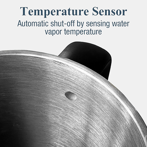 Nueve & Five 1.7L (57oz) Large Electric Kettle Perfect for 7+Cups of Tea and Coffee,2 quarts Double Wall Big Electric Tea Kettle,Auto Shut Off,1200W Hot Water Kettle Electric-Black