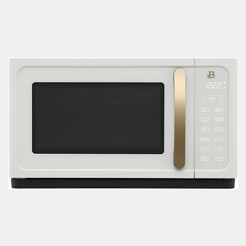 Beautiful 1.1 Cu Ft 1000W Sensor Microwave Oven – Compact Countertop with Smart Sensor Cooking, 10 Power Levels & Easy Clean Interior – Perfect for Quick Meals, Office & Holiday Hosting