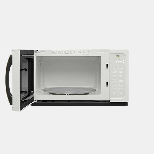 Beautiful 1.1 Cu Ft 1000W Sensor Microwave Oven – Compact Countertop with Smart Sensor Cooking, 10 Power Levels & Easy Clean Interior – Perfect for Quick Meals, Office & Holiday Hosting