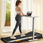Walking Pad Treadmill with Handle Bar - 2.5HP Quiet Folding Treadmill for Home Office Under Desk Portable Walking Pad with 8% Incline 300LBS Capacity